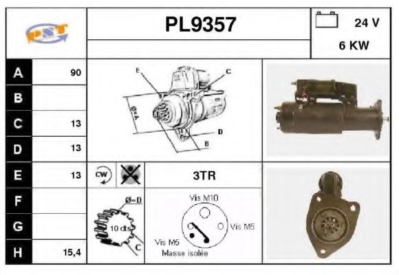 SNRA PL9357 Starter